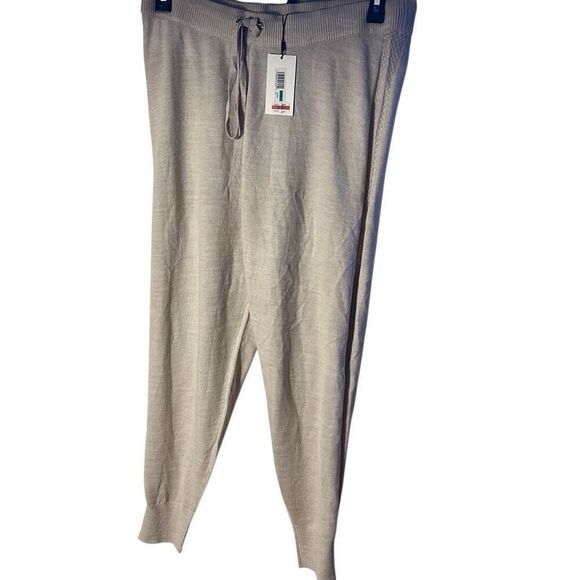 Calvin Klein Jeans Womens Ribbed Knit Jogger Pants - Picture 2 of 3